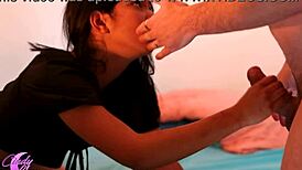 Sneaking Big Cock Into Room Fucks Petite Latina Tight Pussy