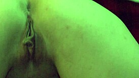 porno slut bends over as gloved fist stretches her pussy and ass wide open