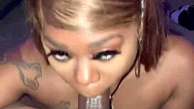 oh damn after date this ebony slut deepthroats my bbc sloppy till facial