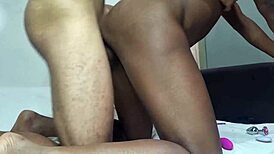 trepando live amanda negra big ass pussy shaking brazilian black couple bareback muscular