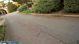 Public Agent LATVIAN REDHEAD POV Blowjob Then RIDES Thick COCK to Cum