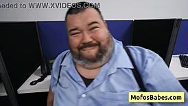 busty brunette sasha pearl begs for nasty facial cum at office desk??