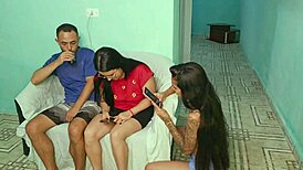 he catches risky sex with his wife's friend on camera