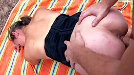 Amateur Picked Up for Passionate Outdoor Bareback Tight Pussy Sex