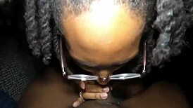 tight wet ebony pussy deepthroats sloppy then bends for hardcore doggystyle pounding?