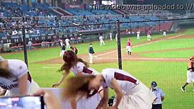 Sexy cheerleaders shake perfect bodies in baseball dance tease