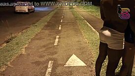 that brazilian cop wife got caught sucking big black cock outdoors in goiania