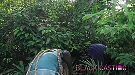 Desi Melanie's Tight Teen Pussy Pounded Hard On African Farm!