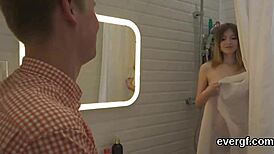 broke stud lets buddy hammer naughty lover for cash in threesome