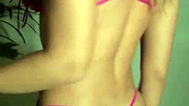 Sexy big ass big tits Briana Banderas masturbates hard with dildo and vibrator