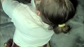 Ay papi it hurts but college student hijastra gets fucked by padrastro real casero