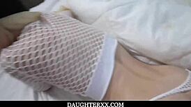 Stepdad stunned by Kenzie Reeves' tight teen pussy reveal