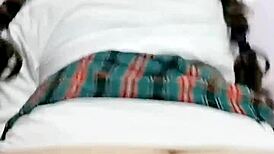 what a juicy ass this student flaunts post-school soaking panties in orgasm video