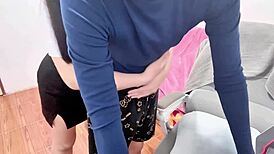 thai student slut begs to deepthroat suck boyfriend cock cowgirl creampie