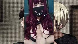 Goth BBW Redhead Milf Big Natural Tits Oiled Nipples JOI Dirty Talk Roleplay Virtual Dildo Fuck Instruction