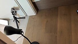 my skinny cheerleader babe's big naturals steal the porn casting show