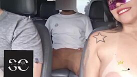 naked car spin, cuck grabs my bbc bull! 🚗😈