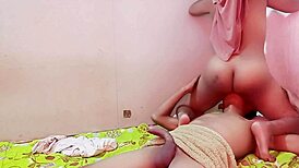 Hijab wife craves sneaky pussy licking affair