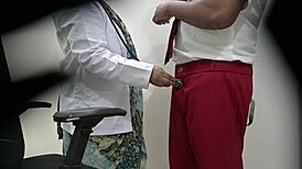 Lady Doctor Examines Schoolboy's Thick Cock Thoroughly