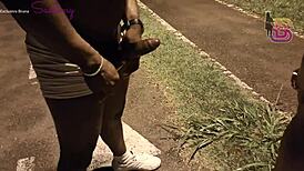 that brazilian cop wife got caught sucking big black cock outdoors in goiania