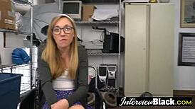 yo fake black agent taking rough interracial blowjob on sofa??