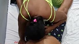 greedy carnaval black latina's tight ass craves tongue and deep anal pounding