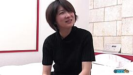 Trapped in prison room she craves two guys' deepthroat and doggystyle fun