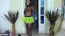 her big black natural titties and ebony skin make my pussy throb with desire