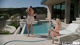 tushy blonde danielle renae squirts everywhere on dan's cock from insane anal ride