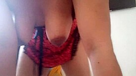 Mexican MILF dances sexy ass bounce to orgasm