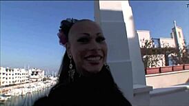 Watch this transsexual tgirl get prepped with crossdressing before her intense fucking scene unfolds step by step.