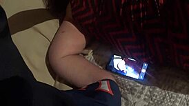 Wife Gets Massage and Jerks Hubby Cock in Homemade 100% Real Action