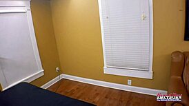 skinny hottie unity fists shaves pussy sucks dick swallows facial jizz