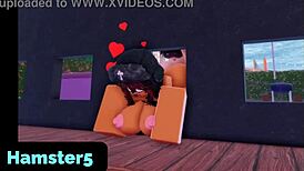 Roblox Futanari Gloryhole Anal Assfucking with Monster Big Cock Cumshot Blowjob