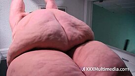 ssbbw ivy davenport jiggles massive obese belly fat