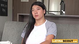 Massive Tits Latina BBW Chokes on Rough Deepthroat!