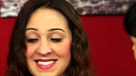 Two Curvy Babes Suck Big Cock in CFNM