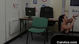 Hey babe, swallow this massive sperm load on your face?