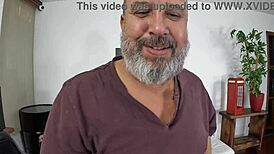 Short latina's juicy hairy pussy gets warmed up before bareback ass punishment in car.