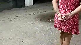 Halloween latina tempts stranger with sneaky oral