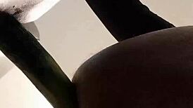 Tranny pantyhose solo dildo ass pounding crossdressing tease