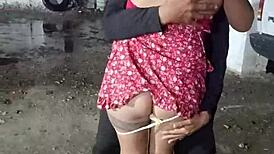 Halloween latina tempts stranger with sneaky oral