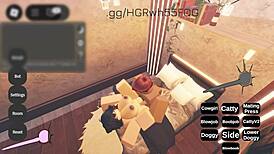 Massive BBC Pounds Horny White Roblox Bitch to Blackout