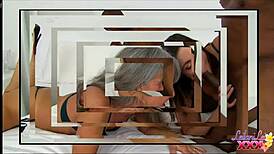 Married Bride Cucks Husband with Mature Interracial Threesome Action