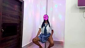 exotic student burns with desire in teacher's erotic video