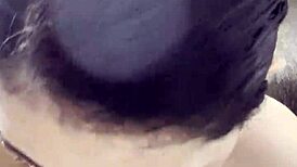 Best friend gives teen wife huge load swallow blowjob in dorm room.