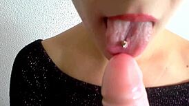 i'm skinny student sucking cock in hot blowjob lesson 💋