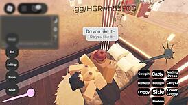 Massive BBC Pounds Horny White Roblox Bitch to Blackout