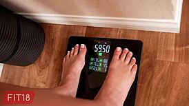 Aria Sloane's tall Italian body gets creampied in pink bodysuit POV