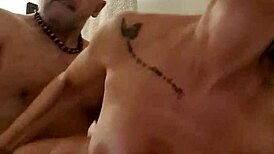 aline milf's hairy mature wife bathroom creampie gaping with cute ass